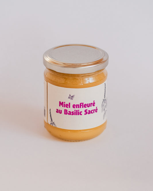 Miel enfleuré au basilic sacré - 250g