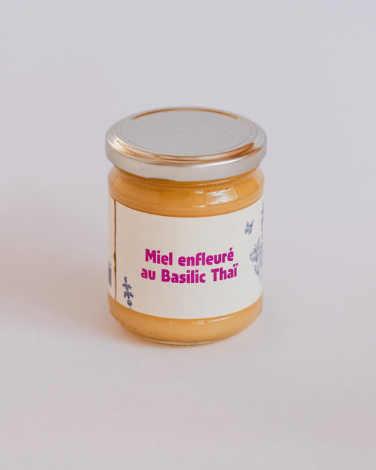 Miel enfleuré au basilic thaï - 250g